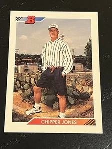 1992 92 Bowman Larry Chipper Jones RC #28 Rookie Atlanta Braves Hof - Bild 1 von 2
