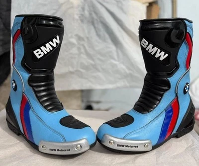 BMW Leather Motor cycle Raching boots Premium motorbike Riding shoes. - Image 1 of 4