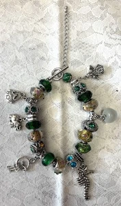 Vintage Bettelarmband Silberfarben. Sehr schön, teils 925! - Bild 1 von 6