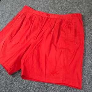 Nike rote plissierte Shorts Freizeit Activewear Taschen XL - Bild 1 von 9