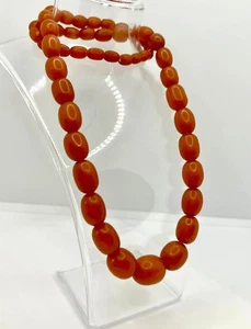 Vintage Honey Amber Necklace 57.6g Amber Necklace Genuine Natural Amber Old - Picture 1 of 6