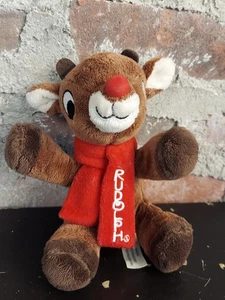 Rudolph The Red Nosed Reindeer Plush 7 Inches Dan Dee Stuffed Animal Toy cm - Picture 1 of 3