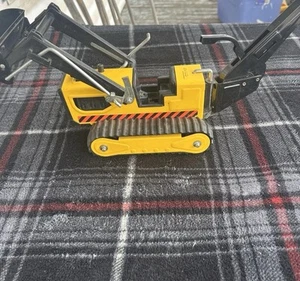Vintage Pressed Steel TONKA TRENCHER BACKHOE Front Loader Bulldozer Rubber Track - Picture 1 of 11