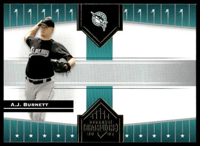 2005 Donruss Champions #349 A.J. Burnett Florida Marlins - Image 1 of 2