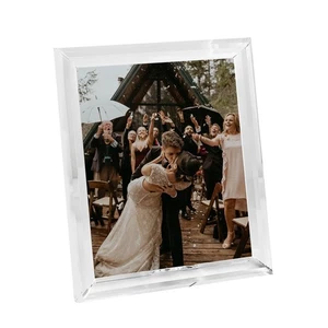 Crystal 8x10 Inch Picture Frame, Wedding Frame Tabletop Display, Display Pict... - Picture 1 of 7