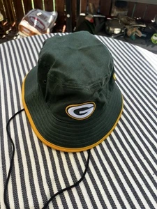 NFL Green Bay Packers Green Bucket Cap New Era Brand Med/Large - Picture 1 of 6