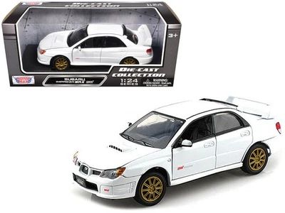 Coche modelo Subaru Impreza WRX STi blanco 1/24 diecast de Motormax Foto 1 de 3