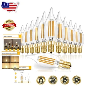 Energy-Efficient 6W CA11 Candle Bulbs - Vintage Design, 25,000-Hour Life - Picture 1 of 9