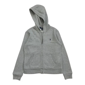 Polo Ralph Lauren Hoodie 7T 7 Toddler Kids Gray Sweatshirt Pullover Full Zip PRL - Picture 1 of 2