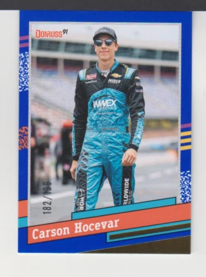 CARSON HOCEVAR  : DONRUSS  2024  - BLUE  /199 - CARD No.# 105 - Image 1 of 2