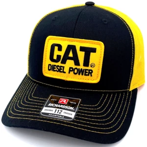 Caterpillar CAT Diesel Power Vintage Patch Hat - Richardson 112 Cap - Picture 1 of 8