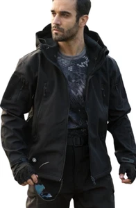 Men's Waterproof Winter Jacket Warm Winter Coat Outdoor Ski Snow Hooded Jacket - Picture 1 of 35