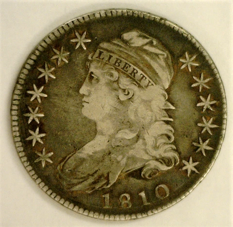 1810 CAPPED BUST SILVER HALF 50c  (1783) Cover