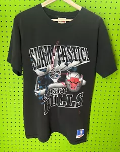 T-shirt vintage anni '90 Chicago Bulls taglia media SLAMTASTIC punto singolo NBA Gear - Foto 1 di 6