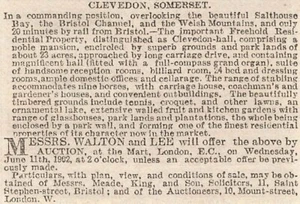Clevedon Hall 1902 en Somerset a la venta  - Imagen 1 de 1