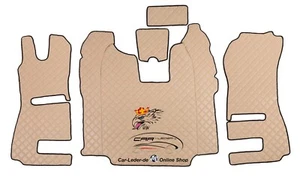 Alfombrillas camión cubierta túnel aptas para Scania R a partir de 2013 Recaro bordado logotipo - Imagen 1 de 2
