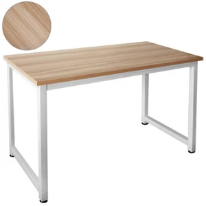 Tisch Computertisch PC Schreibtisch Bürotisch 120 x 60 cm Walnuss Weiß Kingpower - Bild 1 von 2