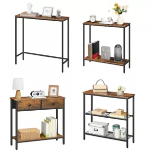 HOOBRO Konsolentisch Beistelltische mit Ablage Sofatisch Flurtisch Sideboard - Bild 1 von 43