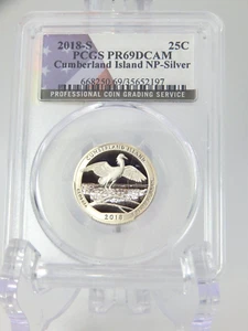 2019 S Silver National Parks Quarter Set PCGS PR69DCAM CUMBERLAND NP (BF1266) - Bild 1 von 2