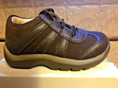 Striderite Dark Brown Lace Baccio Shoes NEW Little Boys Size 5 M - Изображение 1 из 4