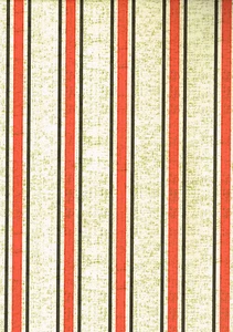 Red Black Stripe Distressed Beige Vinyl Contact Paper Drawer Liner Peel Stick - Picture 1 of 2
