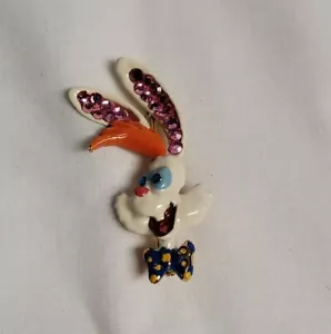 Disney 1987 Wendy Gell Roger Rabbit Swarovski Cristales Joyas Pin/Broche RARO - Imagen 1 de 9