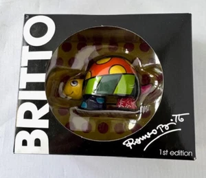 ROMERO BRITTO TURTLE MINI MINIATURE FIGURINE : DOTS * NEW * - Picture 1 of 3