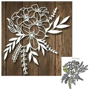 Flower Leaves DIY Metal Cutting Dies Stencil Scrapbooking Craft Embossing  Fast.