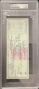 Jake LaMotta Signed Check Dated 1955 Raging Bull Boxing Two Autographs PSA/DNA - Picture 1 of 7