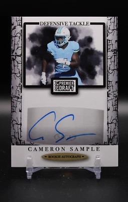 Cameron Sample, Tulane Green Wave, 2021 SAGE Premier Draft, Autograph, #A134 - Image 1 of 2