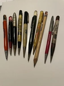 Lot Of 10 Vintage Pens Advertising/petrolana/gas/oil/auto - Picture 1 of 11