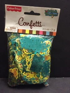 Fisher Price Animals of the Rainforest Confetti NIP Decoration Baby Love - Picture 1 of 8