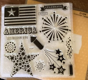 CTMH D1458 AMERICAN CELEBRATIONS ~ Let Freedom Ring, FLAGGE, Feuerwerk, Sterne, Rakete - Bild 1 von 2