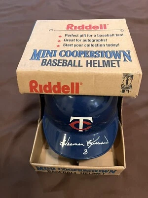 Harmon Killebrew Signed Minnesota Twins autograph Mini Helmet JSA MN Twins auto - Image 1 of 4