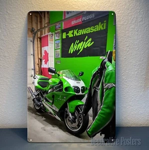 Kawasaki Ninja Supersport Motorcycle Metal Poster - Tin Sign - Size:20x30cm - Picture 1 of 5