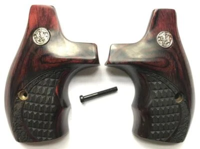 ALTAMONT Smith & Wesson S&W J Frame Grips Boot Style Rosewood Round Butt Crocback/Stipple