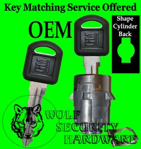 GM Chevy GMC OEM Single Door Key Lock Cylinder Tumbler Barrel 706592 2 Keys - Bild 1 von 2