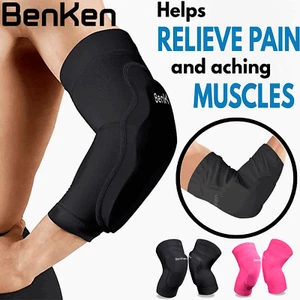 BenKen Elbow Brace Support Compression Sleeve Arthritis Tendonitis Joint Pain - Picture 1 of 12