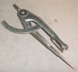 Antik, Vintage, 6" Teiler Kompass Blei Bleistift Handwerkzeug - - Bild 1 von 9