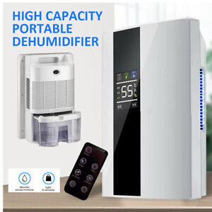 2.2L Dehumidifier Portable Quiet Home Air Dryer for Mould Moisture Damp + Remote