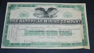 The Batopilas Mining Company 1888 Aktienzertifikat - Bild 1 von 1