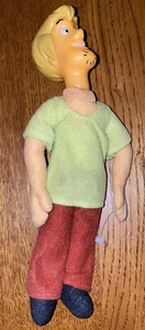 Vintage 1998 Scooby Doo Shaggy Doll Plush with Vinyl Head Cartoon Network B3 - Picture 1 of 1