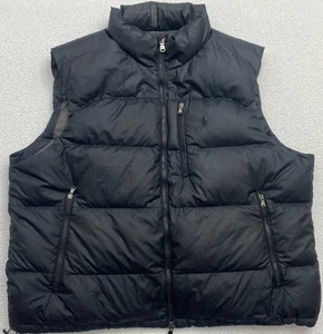 polo ralph lauren performance Down Filled Puffer Vest Black Mens Large B12 - Picture 1 of 9