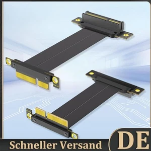 PCI-E 4.0 X1/X4 Riser Cable Video Card High-Speed Flexible Extender Length 10cm - Afbeelding 1 van 18
