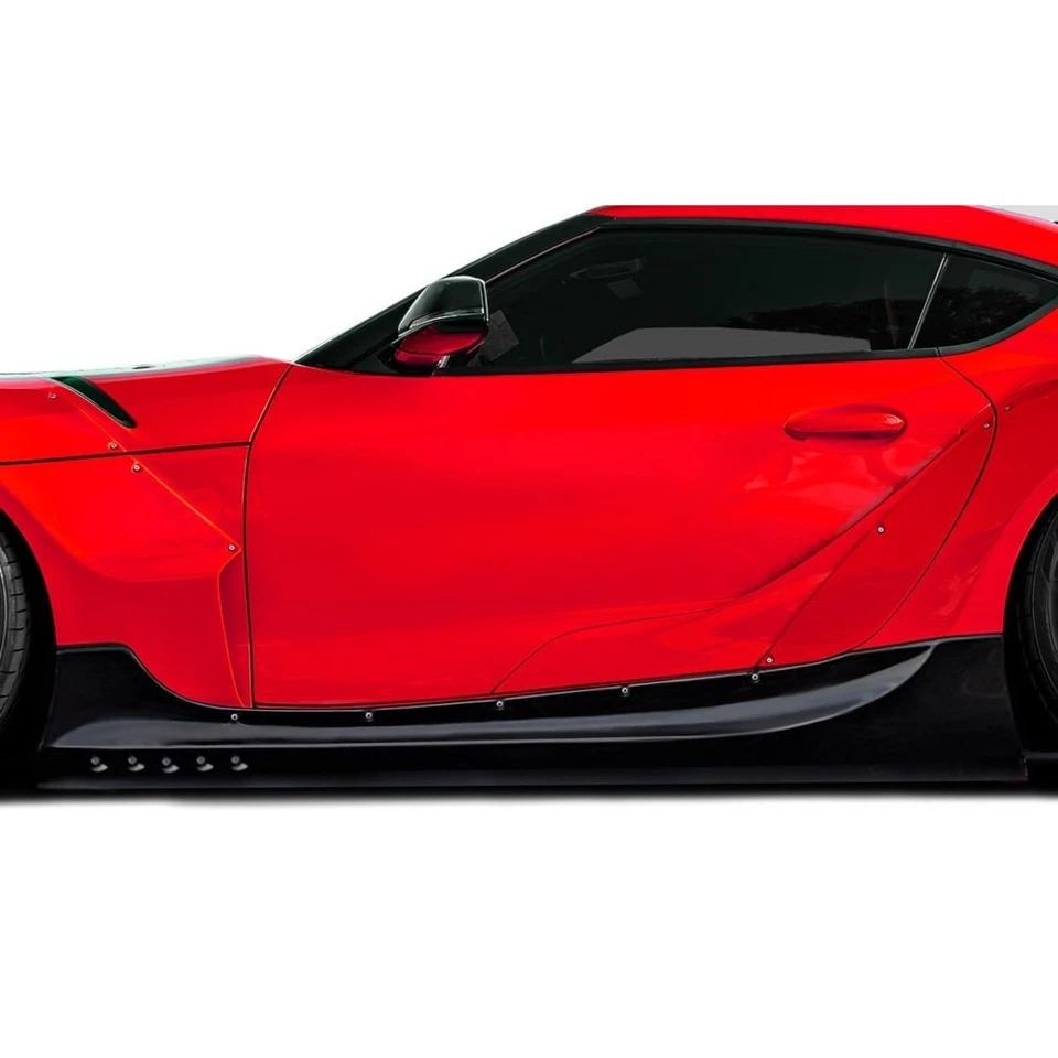 For Toyota Supra 21-25 Duraflex Goblin Style Fiberglass Side Skirts Unpainted Foto 1 de 4