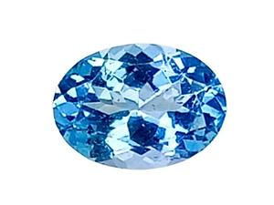1.050CTS Blue Green Natural apatite oval cut  loose gemstones SEE VIDEO - Picture 1 of 3