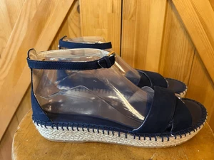 Sandalia alpargata Cole Haan Cloudfeel azul marino para mujer talla 7,5B - Imagen 1 de 8