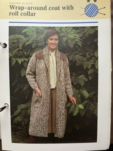 Original Knitting Pattern - Ladies Long Coat - Picture 1 of 1