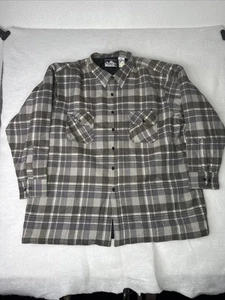 Northwest Territory Quilt Lined Flannel Shirt Jacket Men's XXXX LARGE Plaid NWT! - Picture 1 of 15
