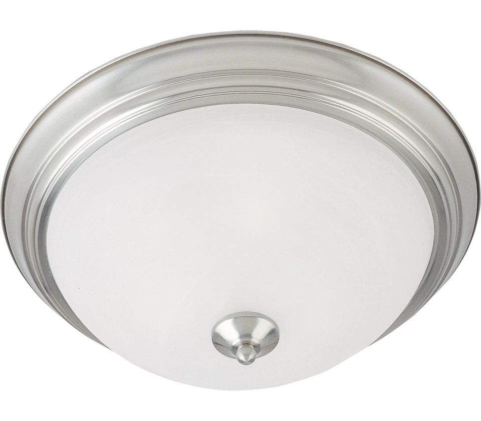 Maxim 5841MRSN Essentials Flush Mount 2-Light 120 Total Watts, Satin Nickel - Image 1 of 1